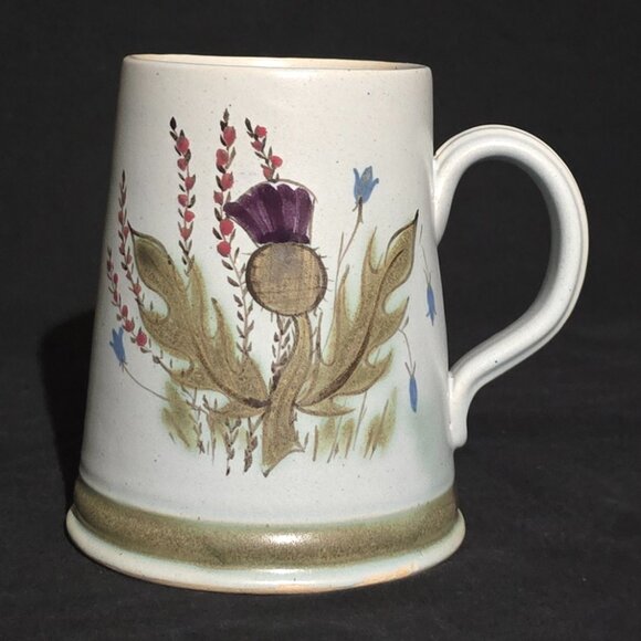 Buchan Pottery (portobello, Scotland) Thistle Mug tradition Scottish Emblem 1963 - Picture 3 of 6